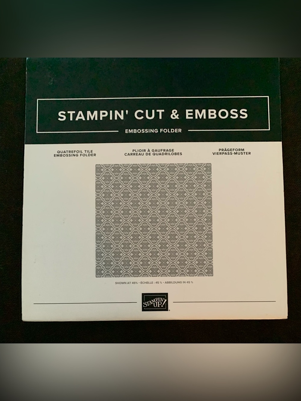 Stampin' Up! Embossing Folder Quatrefoil Tile